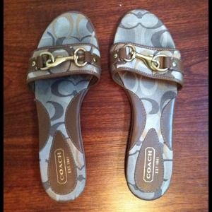 COACH SANDALS-BARELY WORN!!!