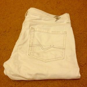 7 For All Mankind White Jeans