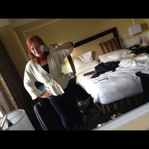 H&M Beige Silk Kimono style jacket-Size 2.