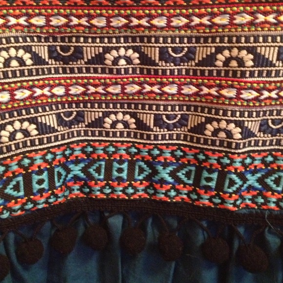 NWOT! Super cute and unique Boho cotton dress! - Picture 2 of 4