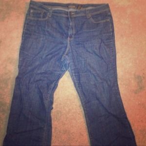 Plus size blue jeans