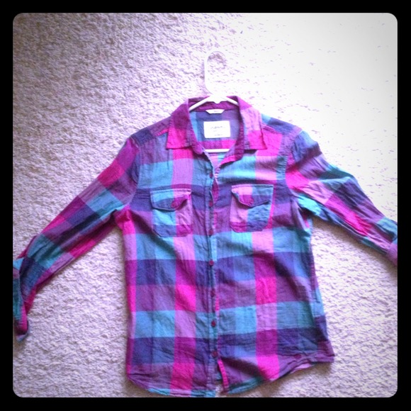 ❌SOLD in a bundle❌Boyfriend button down flannel