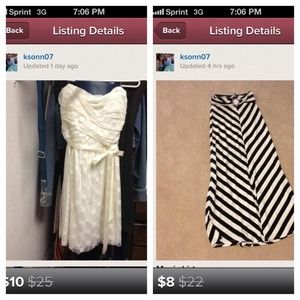 Maxi skirt with cream dress