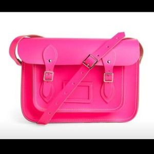 SALE! Cambridge Satchel Company Fluoro Pink 13"