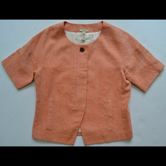 SOLD!!!! HOST PICK J Crew Linen Jacket /Top Size 4