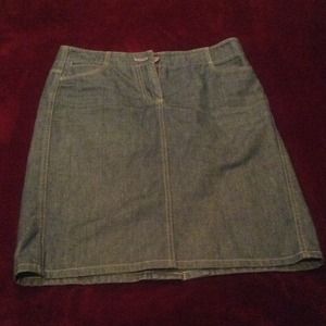Blue Denim Pencil Skirt