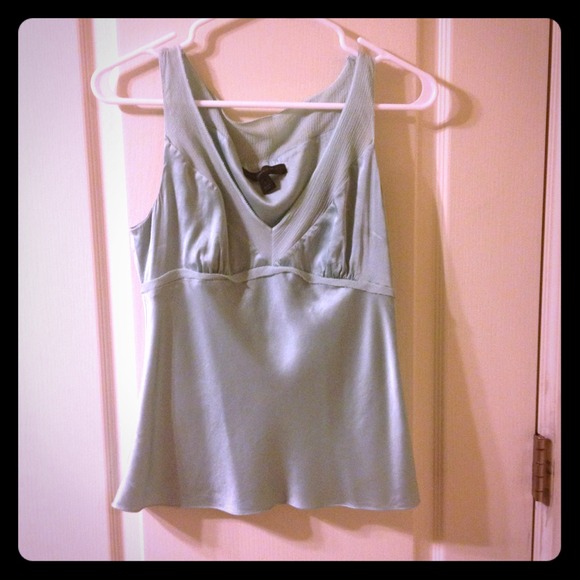 SOLD!! Express light green/blue  silk tank