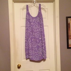 Purple swirl dress