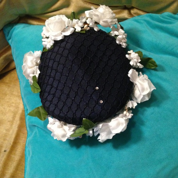 Adorable darling vintage floral hat - Picture 1 of 4
