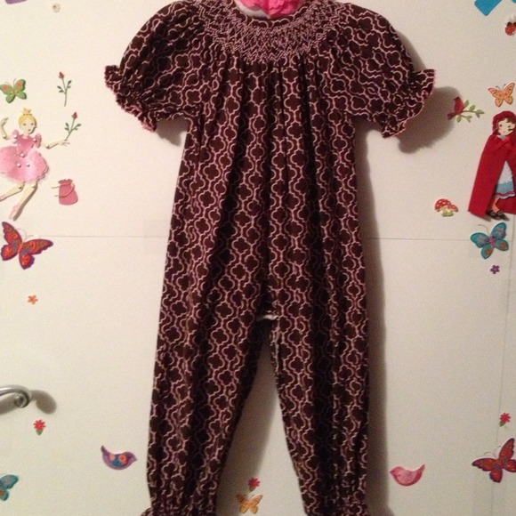 24M smocked long bubble