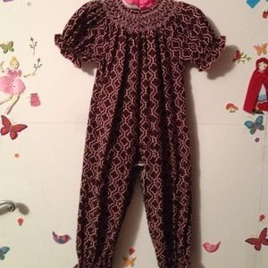 24M smocked long bubble