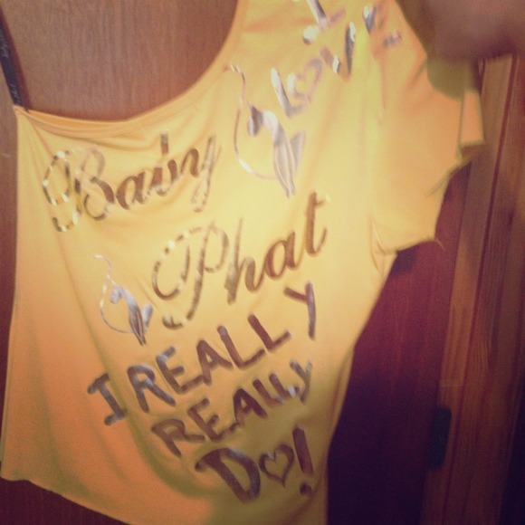 Baby phat off shoulder shirt