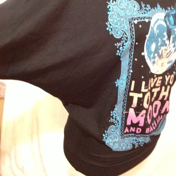 PAPAYA!  ~ I 💜 You To The Moon&Back Again LS Top - Picture 3 of 4