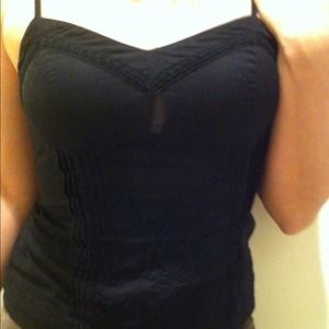 H&M black corset top