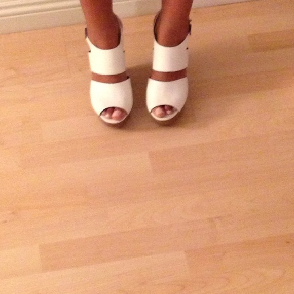 White Trouvé wedges - Picture 4 of 4