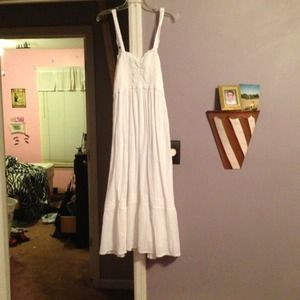 White flowing sundress