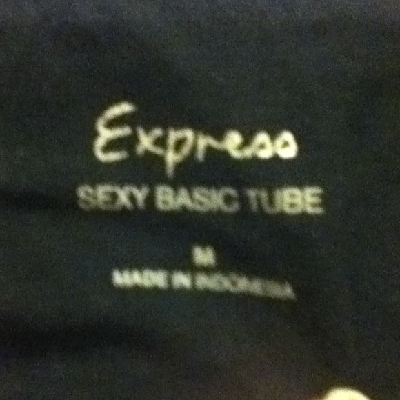 Express Gold Tube Top - Picture 2 of 3