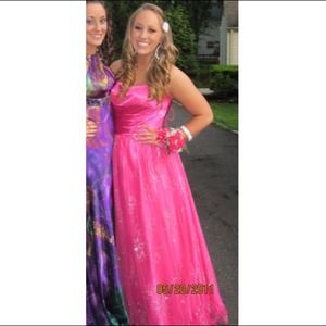 Barbie hot pink prom dress