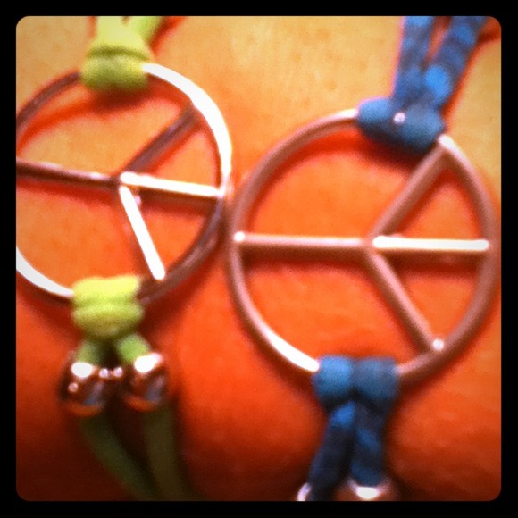 Peace sign bracelets