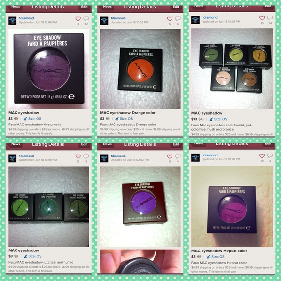 Bundle for girlserenity Mac eyeshadow
