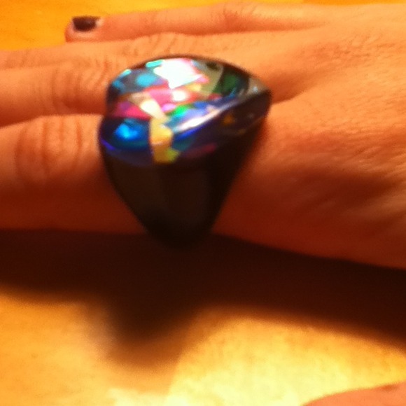 Colorful heart ring . - Picture 2 of 3