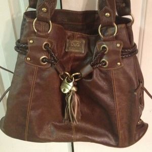 D&G brown purse bundled with polo shirt