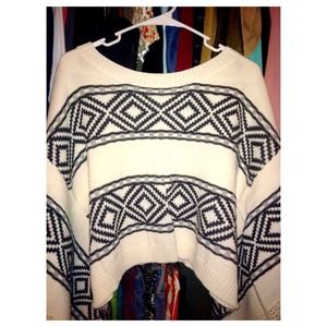 Crop Top x knitted Poncho