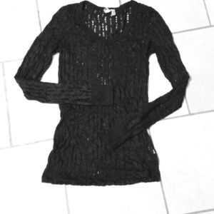 Black long sleeve burnout