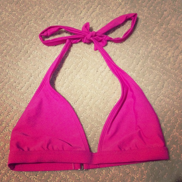 Pink bikini top
