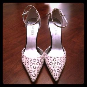 GUESS ankle strap heels