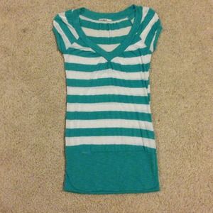 Bundle for Po123 - Striped Turquoise/White Tunic