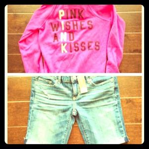 VS jacket and AE shorts!