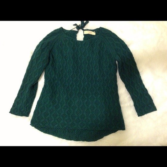NWOT teal Zara knit sweater