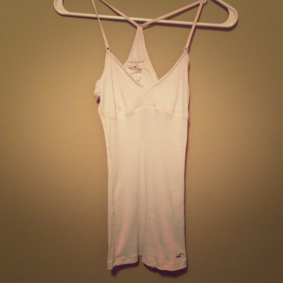 NWOT Hollister white racerback cami