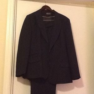 Blue Pin Striped Suit