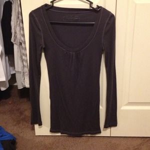 Dark gray long sleeve light shirt
