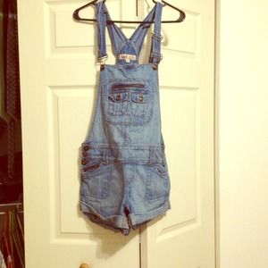 Shorts over alls