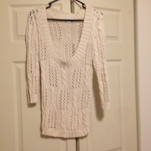 Cream crochet top