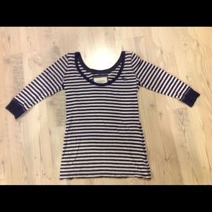 Abercrombie & Fitch Stripe 3/4 sleeve