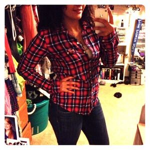 Hollister Red Flannel