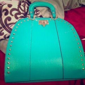 Teal colored studded bag!!!