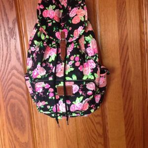 Victoria's Secret Pink Floral Backpack
