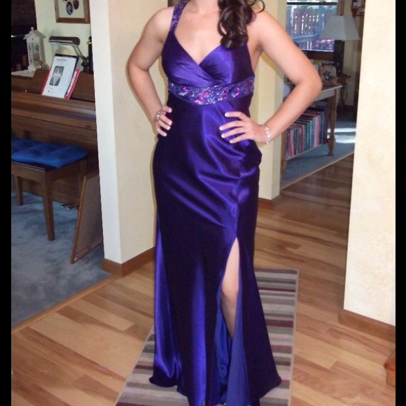 Gem-Toned Purple Prom Dress. ONLY WORN ONCE!