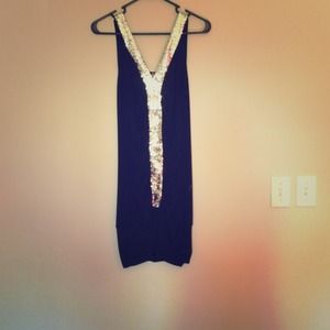 Black sequin dress