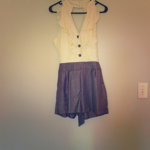 Halter Romper & crocheted romper
