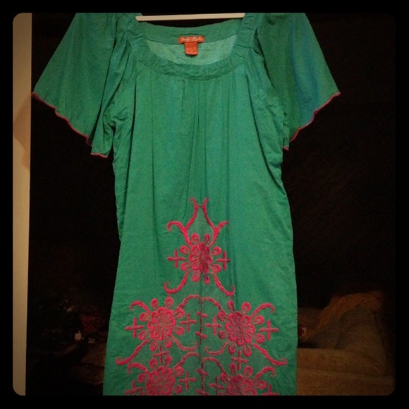 Fun, Mexican style embroidered dress.