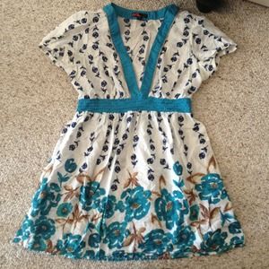 Empire waist floral top and H&M blazer bundle