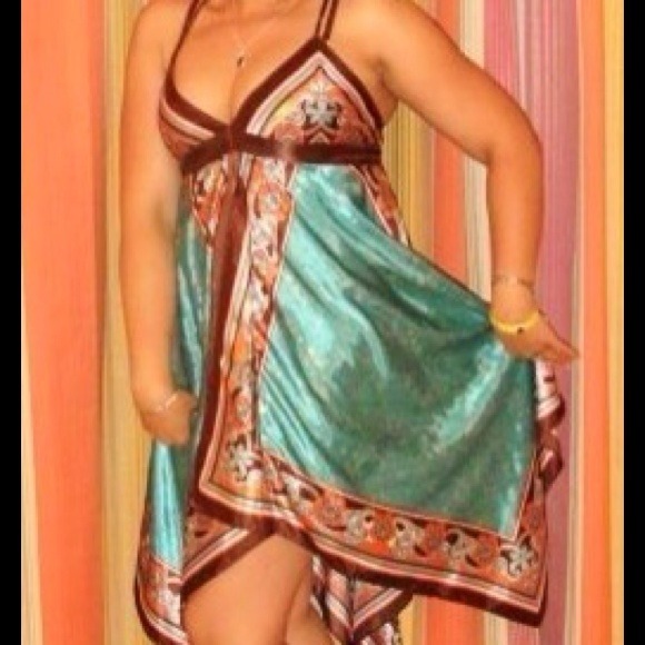 Silk handkerchief dress. - Picture 1 of 1