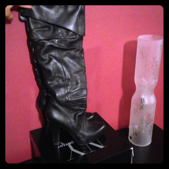 Knee high leather boots