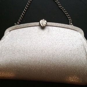 Vintage silver evening bag